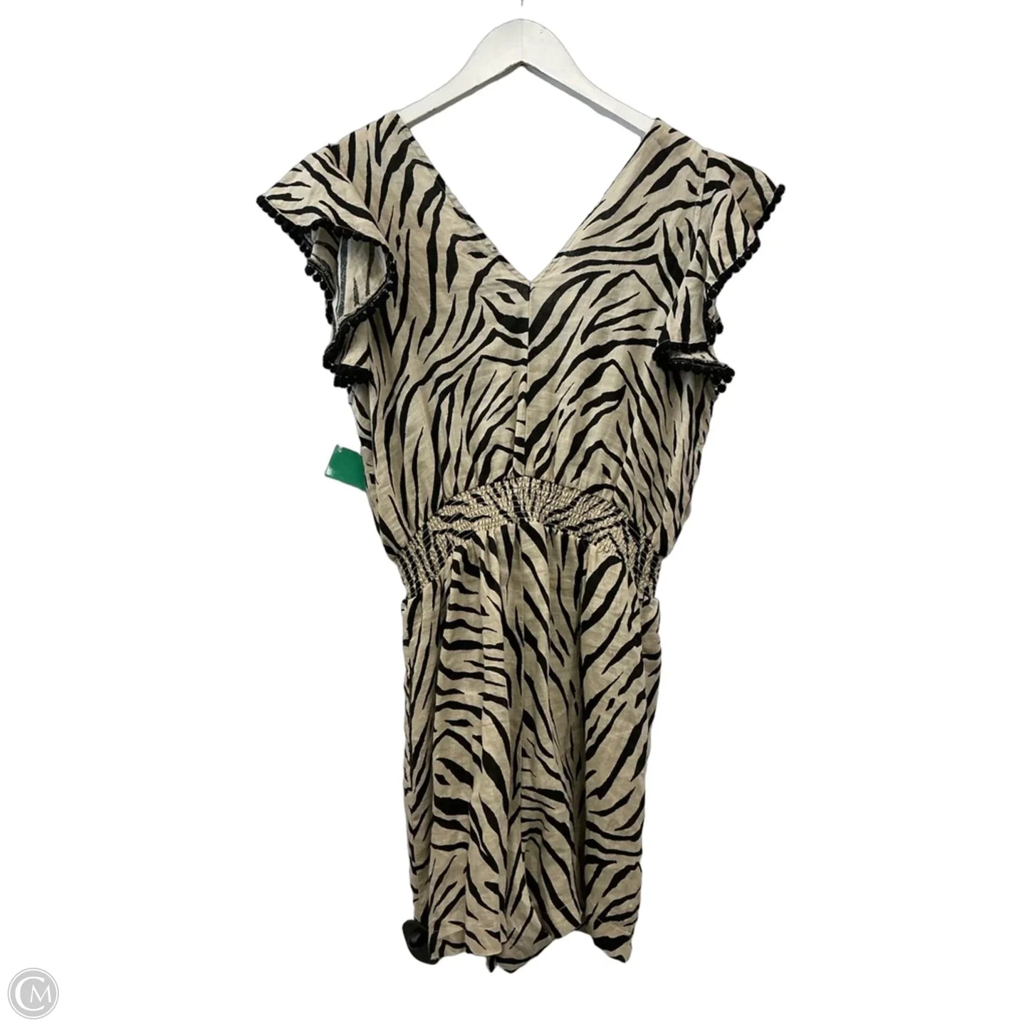 Romper By Inc In Black & Tan, Size: L