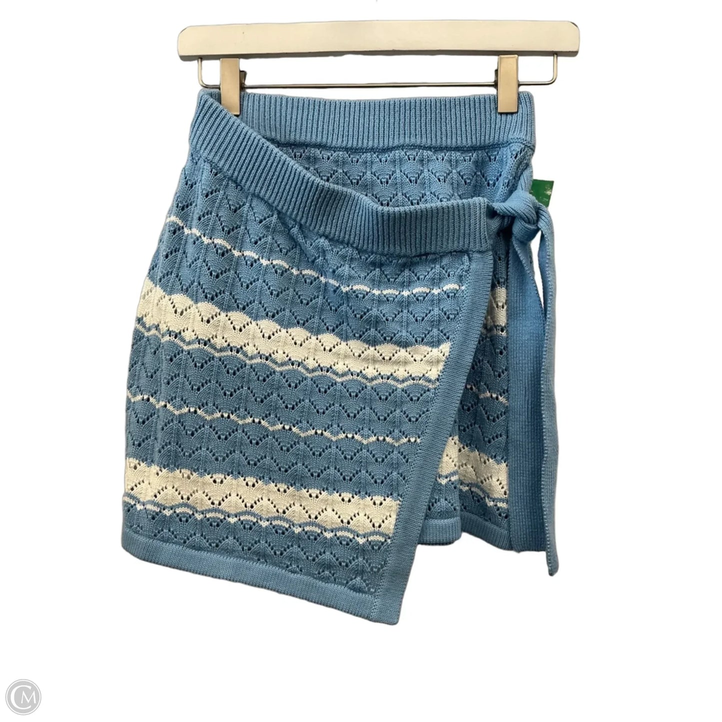 Skirt Set 2pc By Clothes Mentor In Blue & White, Size: 6