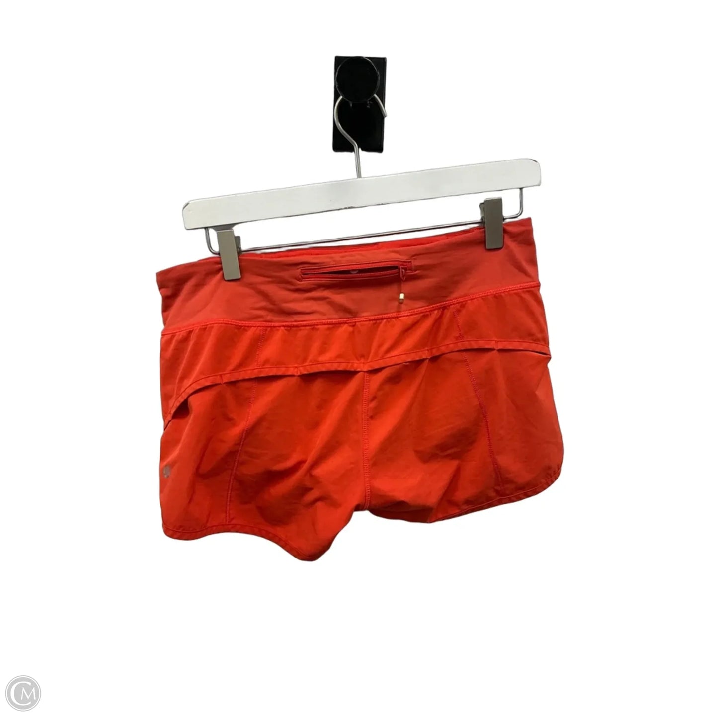 Athletic Shorts By Lululemon In Orange, Size: 6
