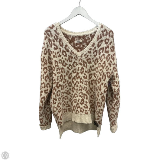 Sweater Designer By Ugg In Animal Print, Size: L