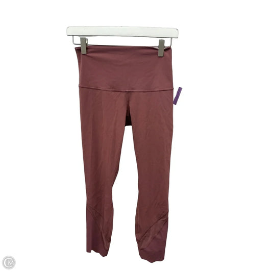 Athletic Capris By Lululemon In Pink, Size: S
