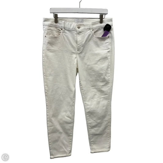 Jeans Boyfriend By White House Black Market In White Denim, Size: 10