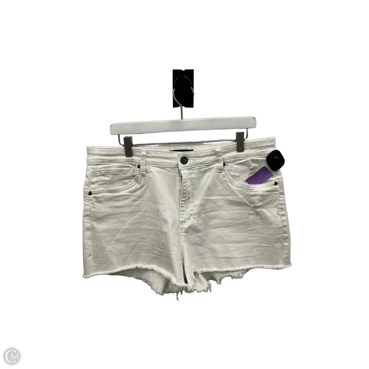Shorts By Kut In White Denim, Size: 14