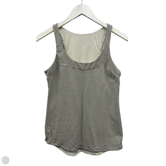 Athletic Tank Top By Lululemon In Grey & White, Size: S