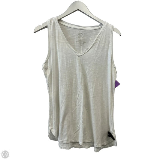 Top Sleeveless By Maurices In White, Size: L