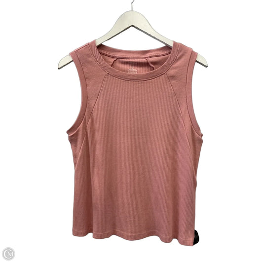 Top Sleeveless By Sonoma In Pink, Size: L