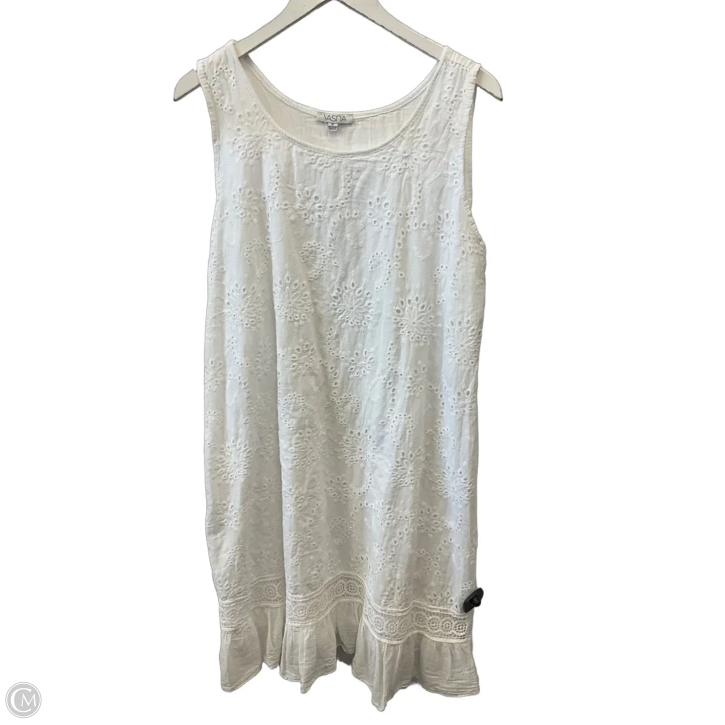Dress Casual Midi By Clothes Mentor In White, Size: Xl