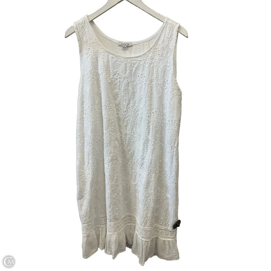 Dress Casual Midi By Clothes Mentor In White, Size: Xl