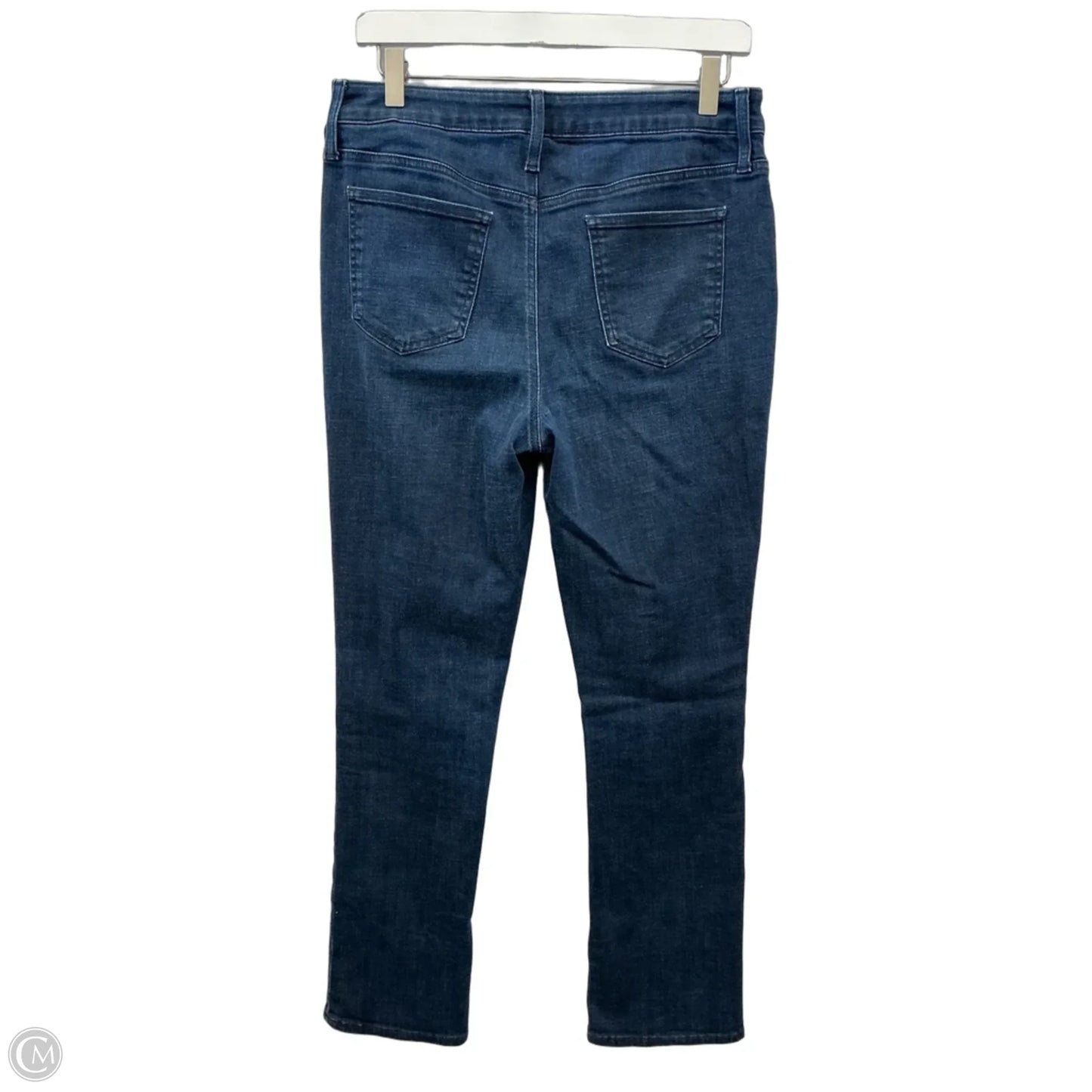 Jeans Straight By Chicos In Blue Denim, Size: 8