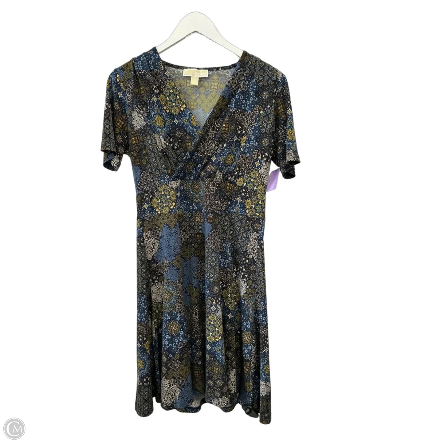 Dress Casual Midi By Michael By Michael Kors In Blue, Size: M