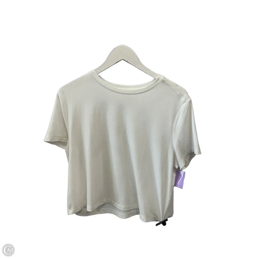 Athletic Top Short Sleeve By Nobull In White, Size: L