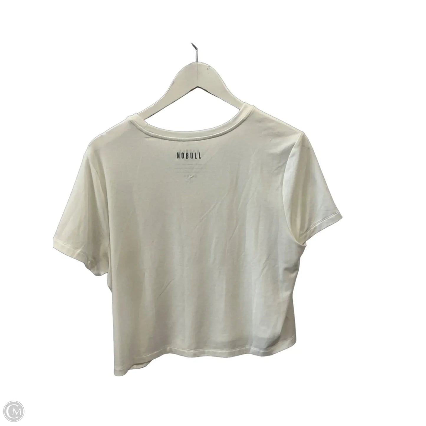 Athletic Top Short Sleeve By Nobull In White, Size: L