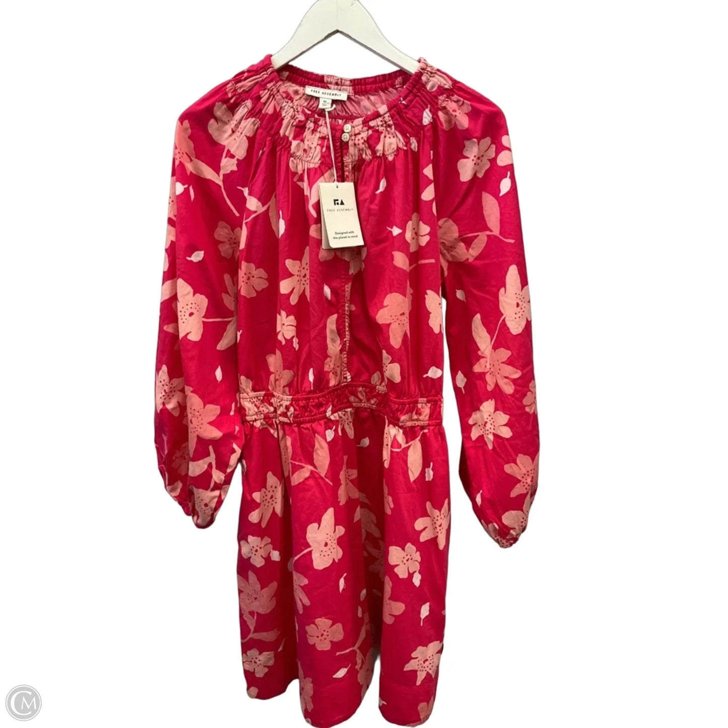 Dress Casual Midi By Free Assembly In Pink, Size: Xl