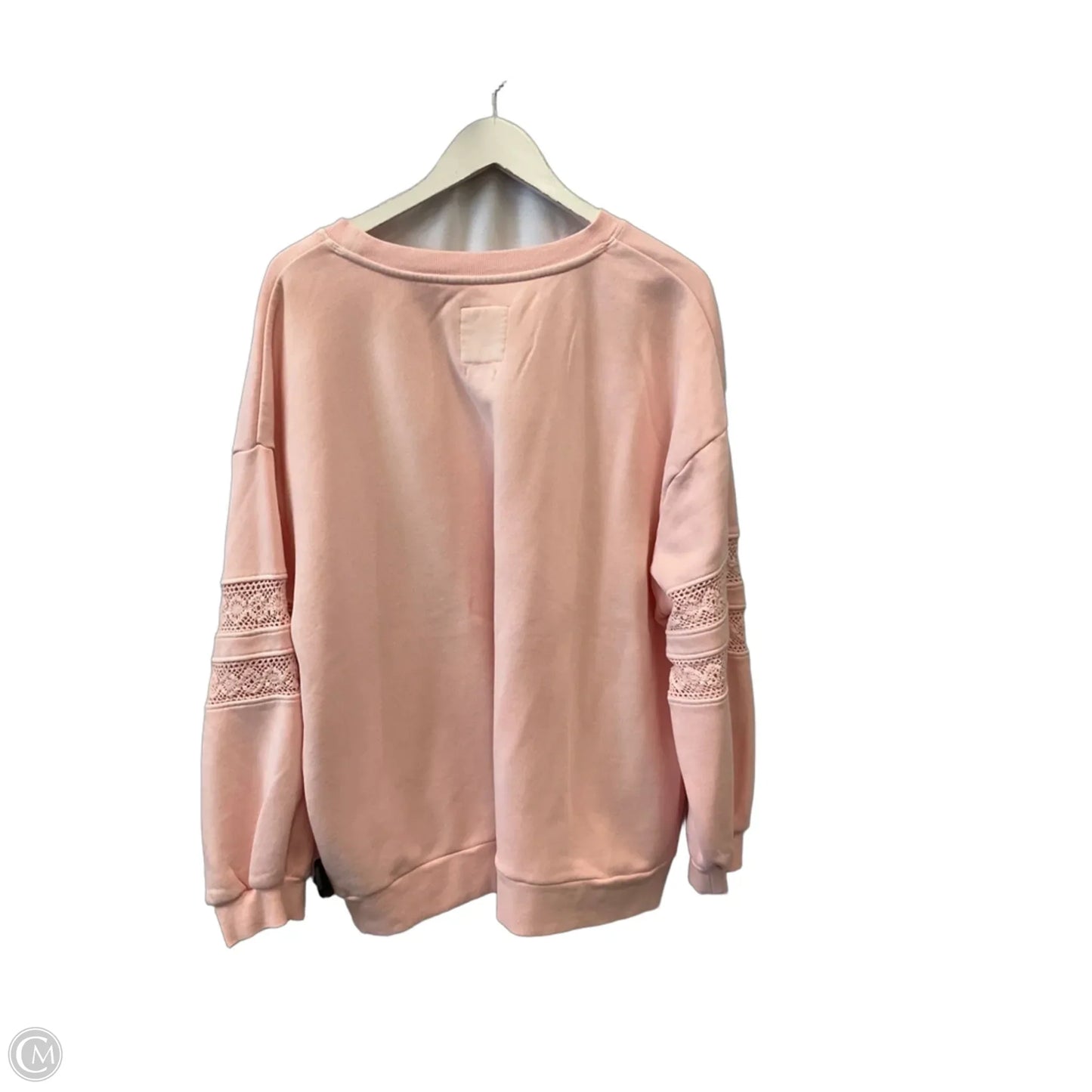 Sweatshirt Crewneck By C And C In Pink, Size: 2x