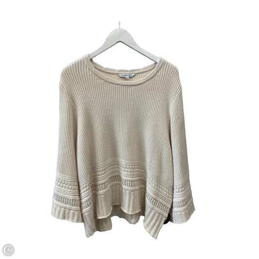 Sweater By Ophelia Roe In Cream, Size: 3x