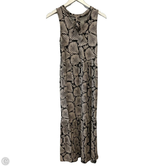 Dress Casual Maxi By Loft In Black & Tan, Size: Xxs