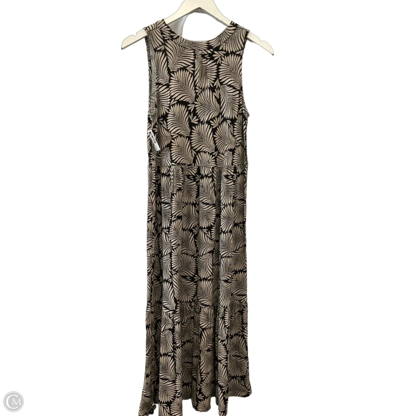 Dress Casual Maxi By Loft In Black & Tan, Size: Xxs