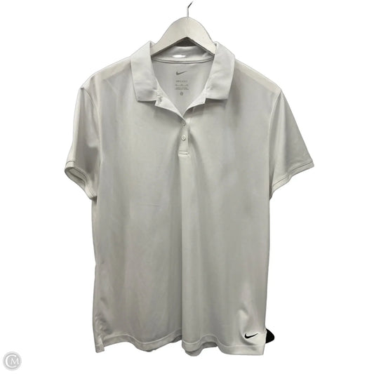 Athletic Top Short Sleeve By Nike Apparel In White, Size: Xl