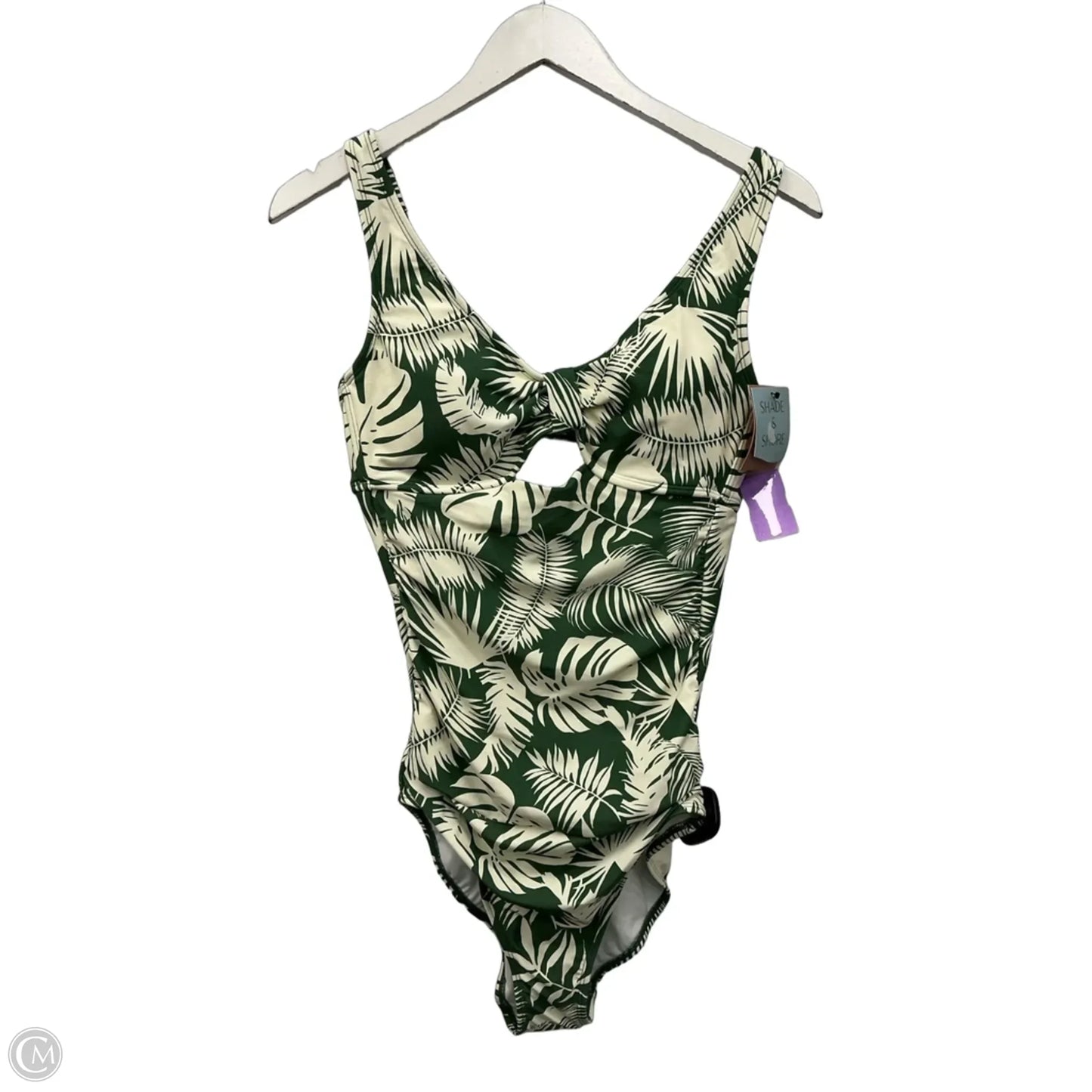 Swimsuit By Shade & Shore In Green & White, Size: M