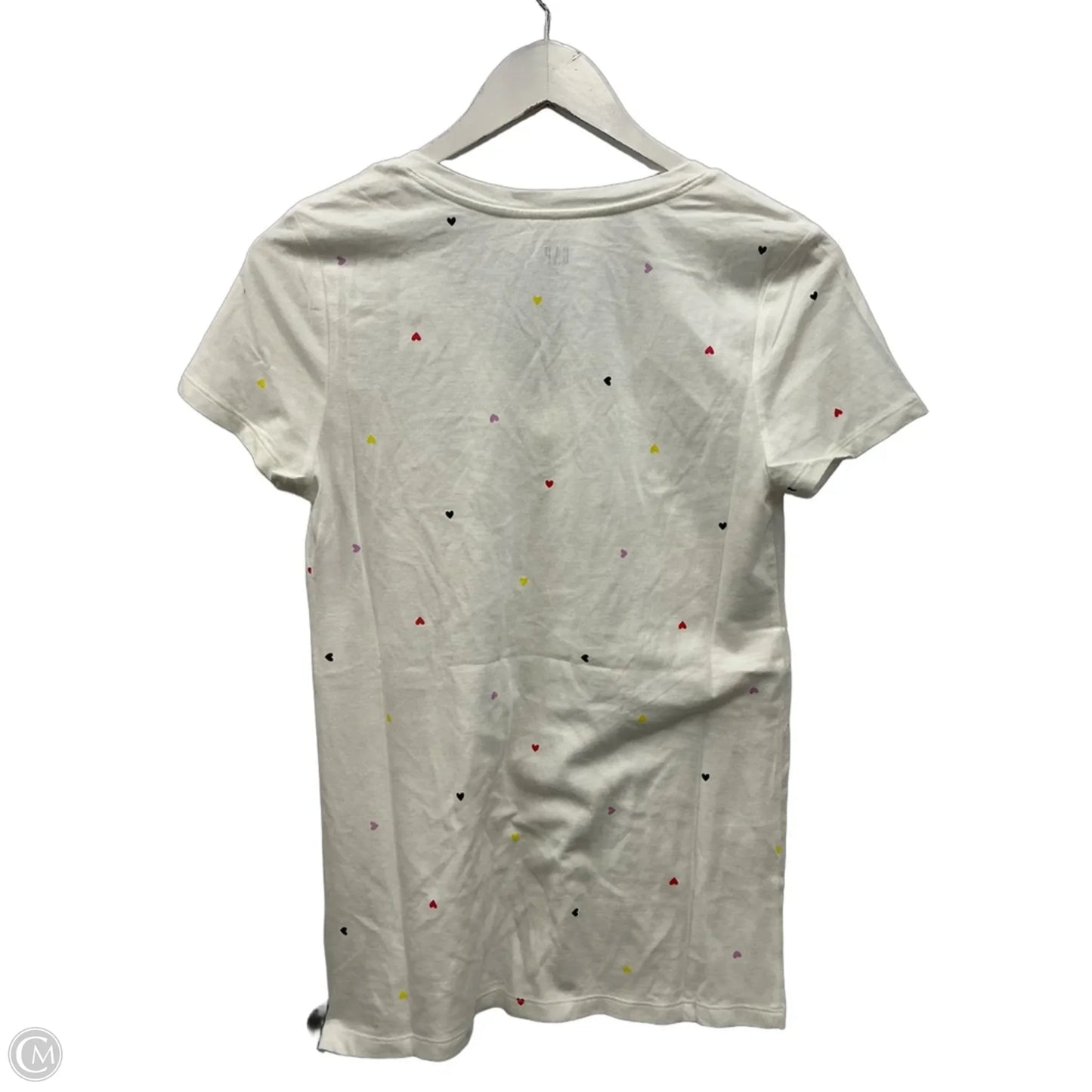 Top Short Sleeve By Gap In White, Size: S