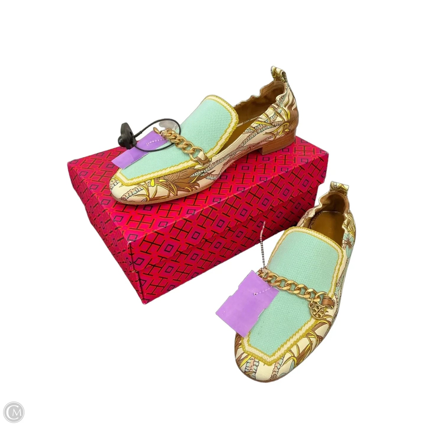 Shoes Designer By Tory Burch In Aqua, Size: 8