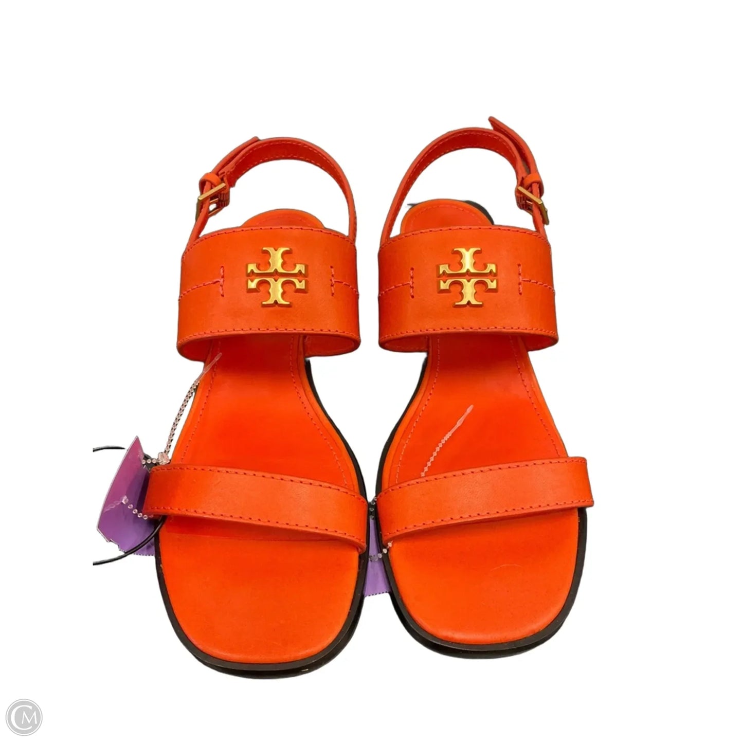 Sandals Designer By Tory Burch In Orange, Size: 8