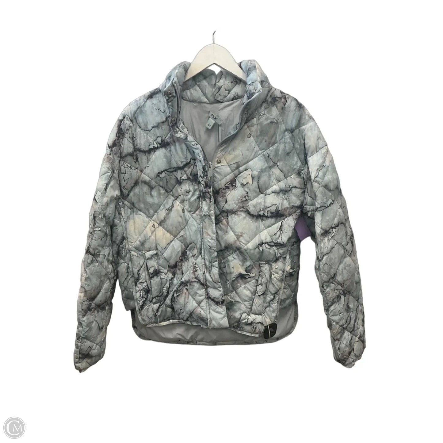Jacket Puffer & Quilted By Flx In Blue, Size: L