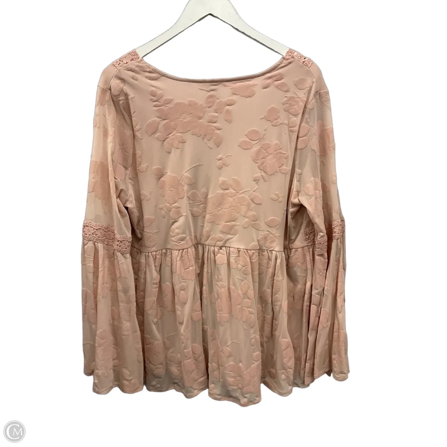 Top Long Sleeve By Torrid In Pink, Size: L