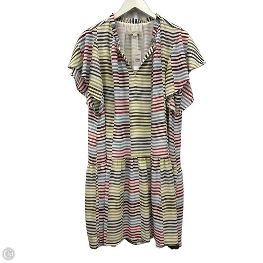 Dress Casual Midi By Loft In Multi-colored, Size: L