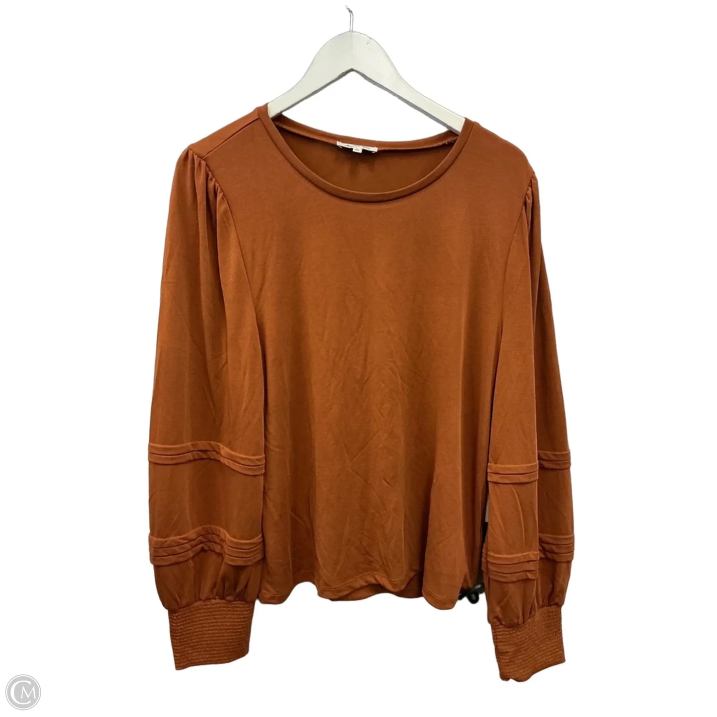Top Long Sleeve By Another Love In Brown, Size: L