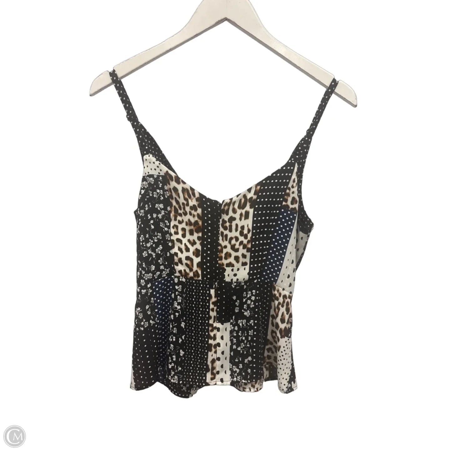 Top Sleeveless By Cabi In Black & White, Size: Xs