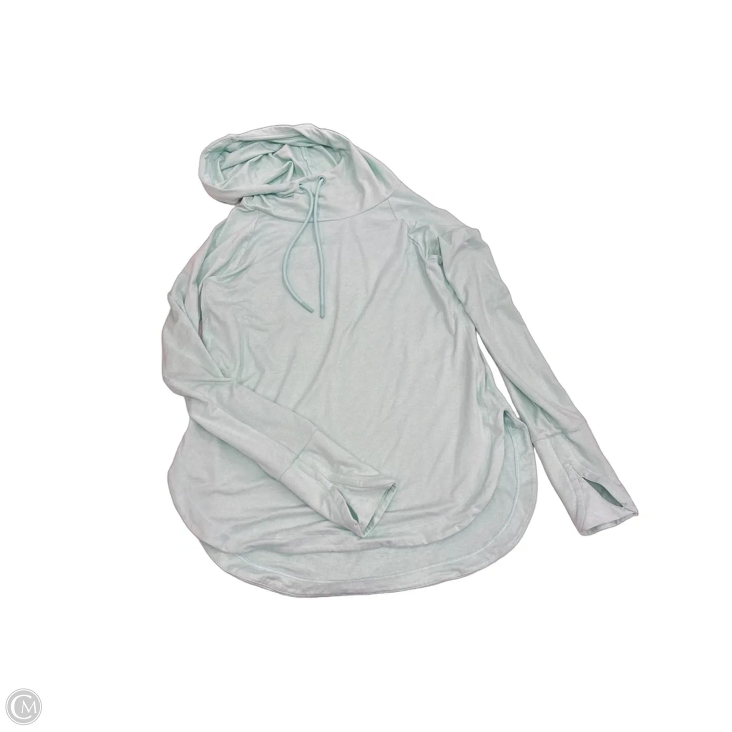 Athletic Top Long Sleeve Hoodie By Athleta In Aqua, Size: Xs