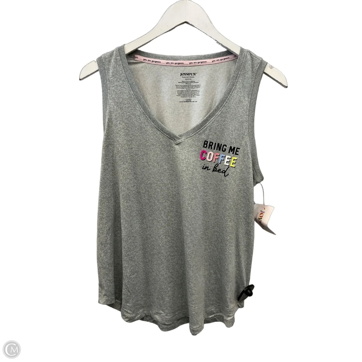 Pajamas 2pc Set By Joyspun In Grey & Pink, Size: M