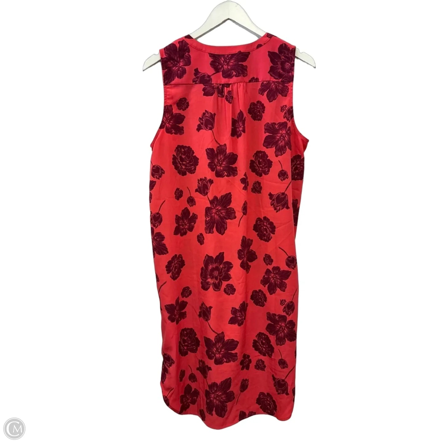 Dress Casual Midi By Ann Taylor In Orange, Size: L
