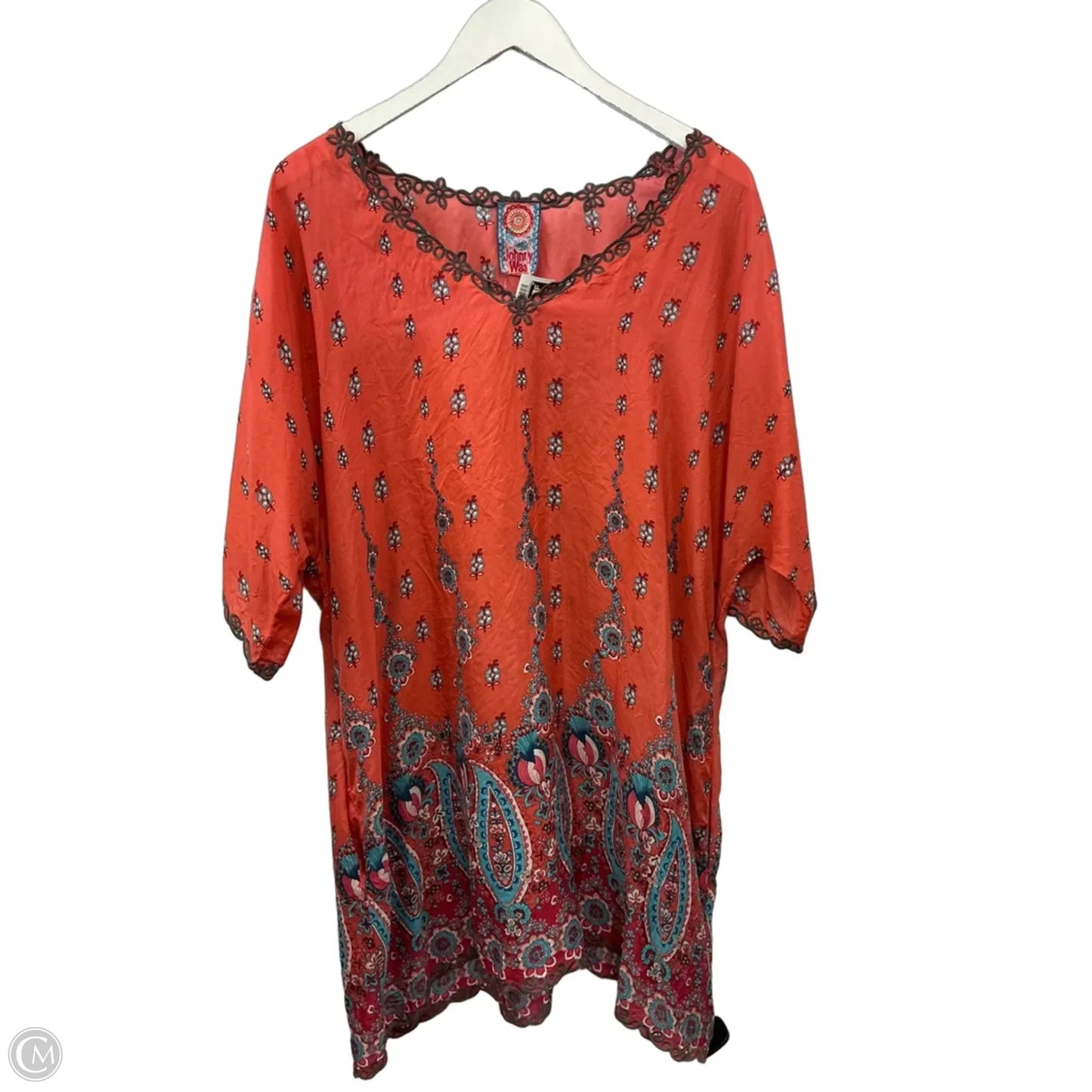 Tunic Short Sleeve By Johnny Was In Orange