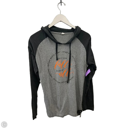 Top Long Sleeve By Clothes Mentor In Grey, Size: M