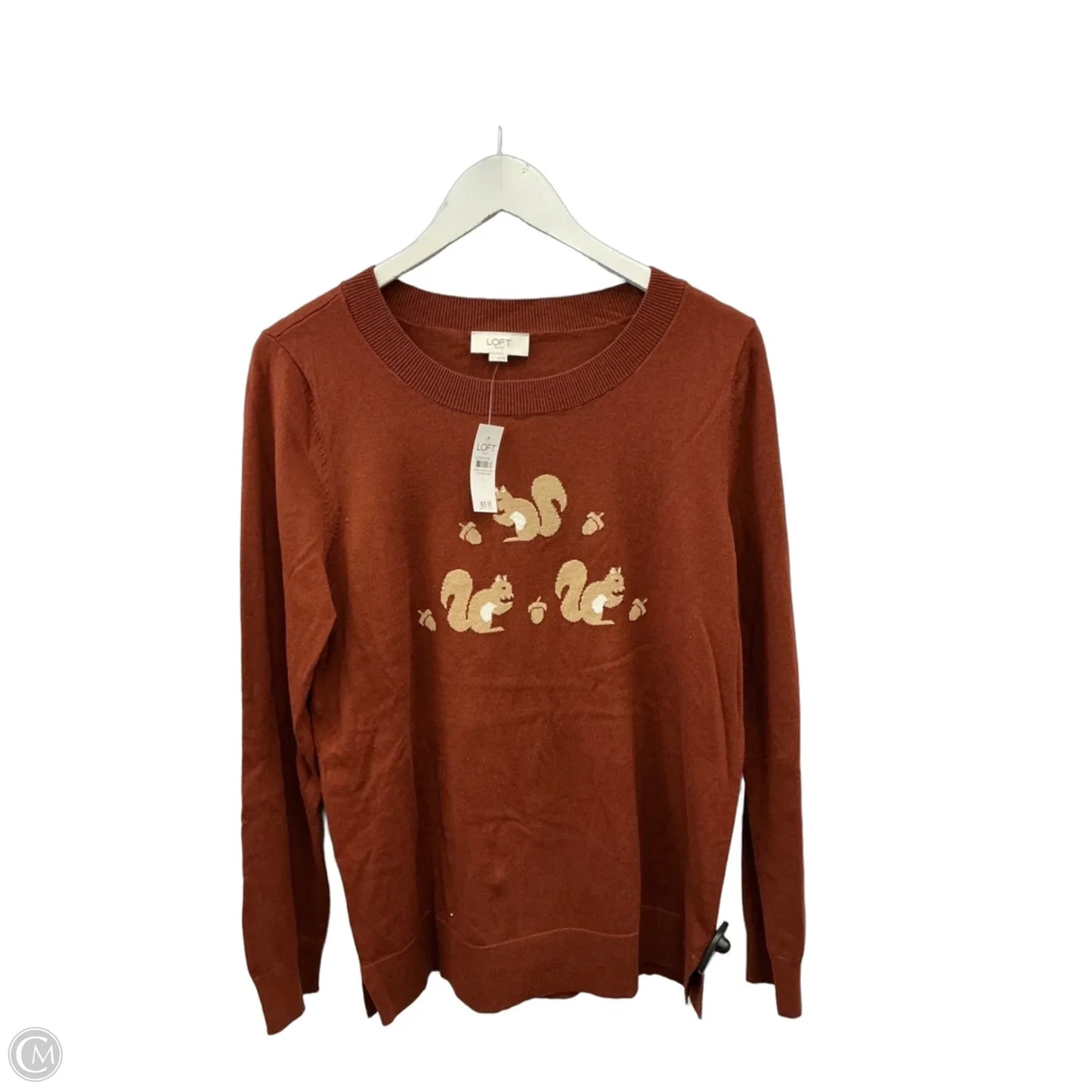 Sweater By Loft In Orange, Size: L