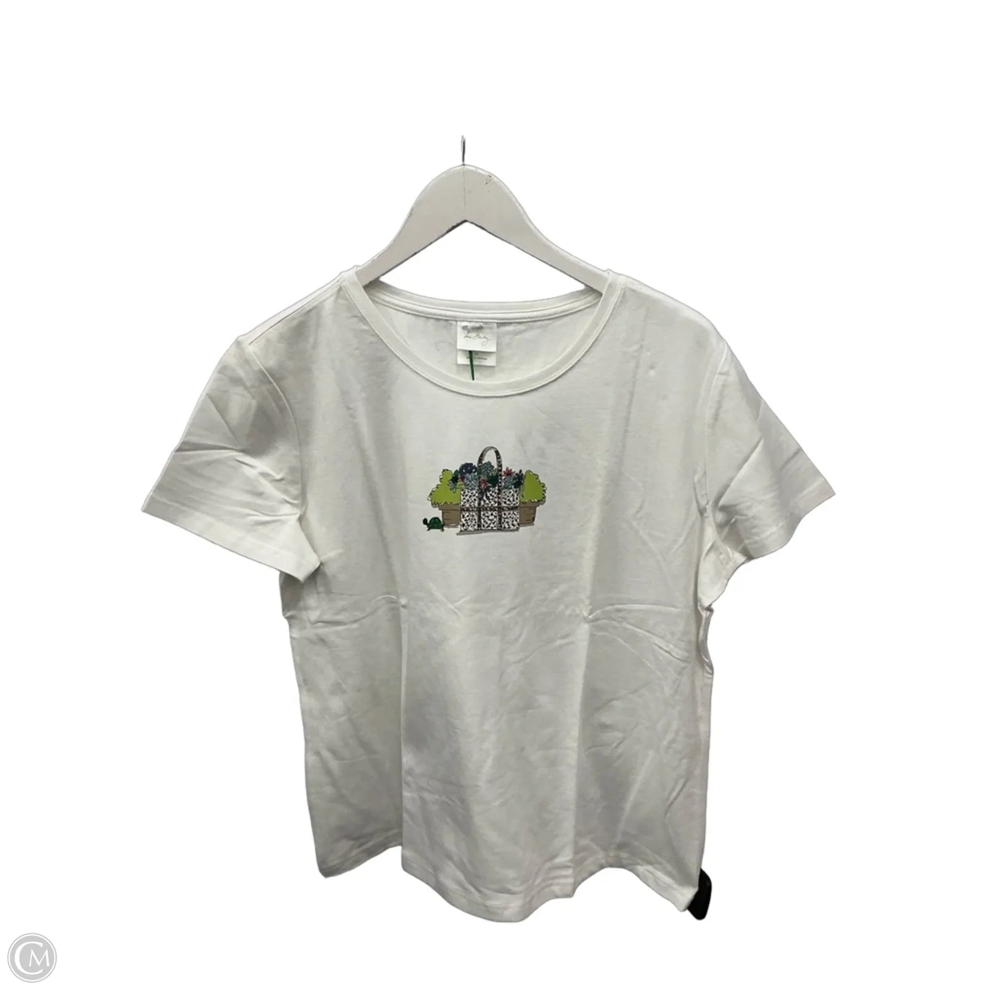 Top Short Sleeve By Vera Bradley In White, Size: Xl