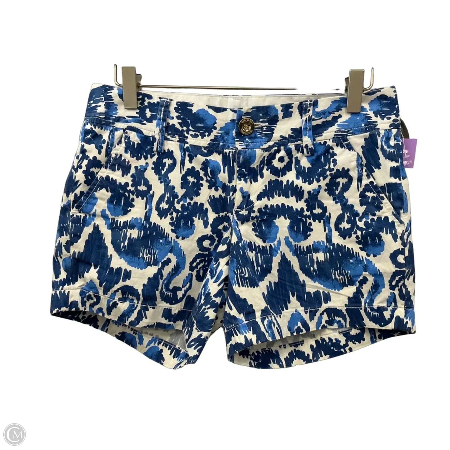 Shorts By Lilly Pulitzer In Blue & White, Size: 0