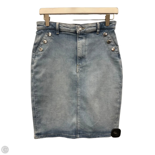 Skirt Mini & Short By Guess In Blue Denim, Size: 8