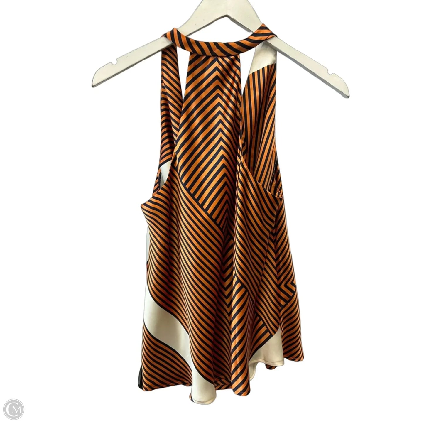 Top Sleeveless By Loft In Orange, Size: M