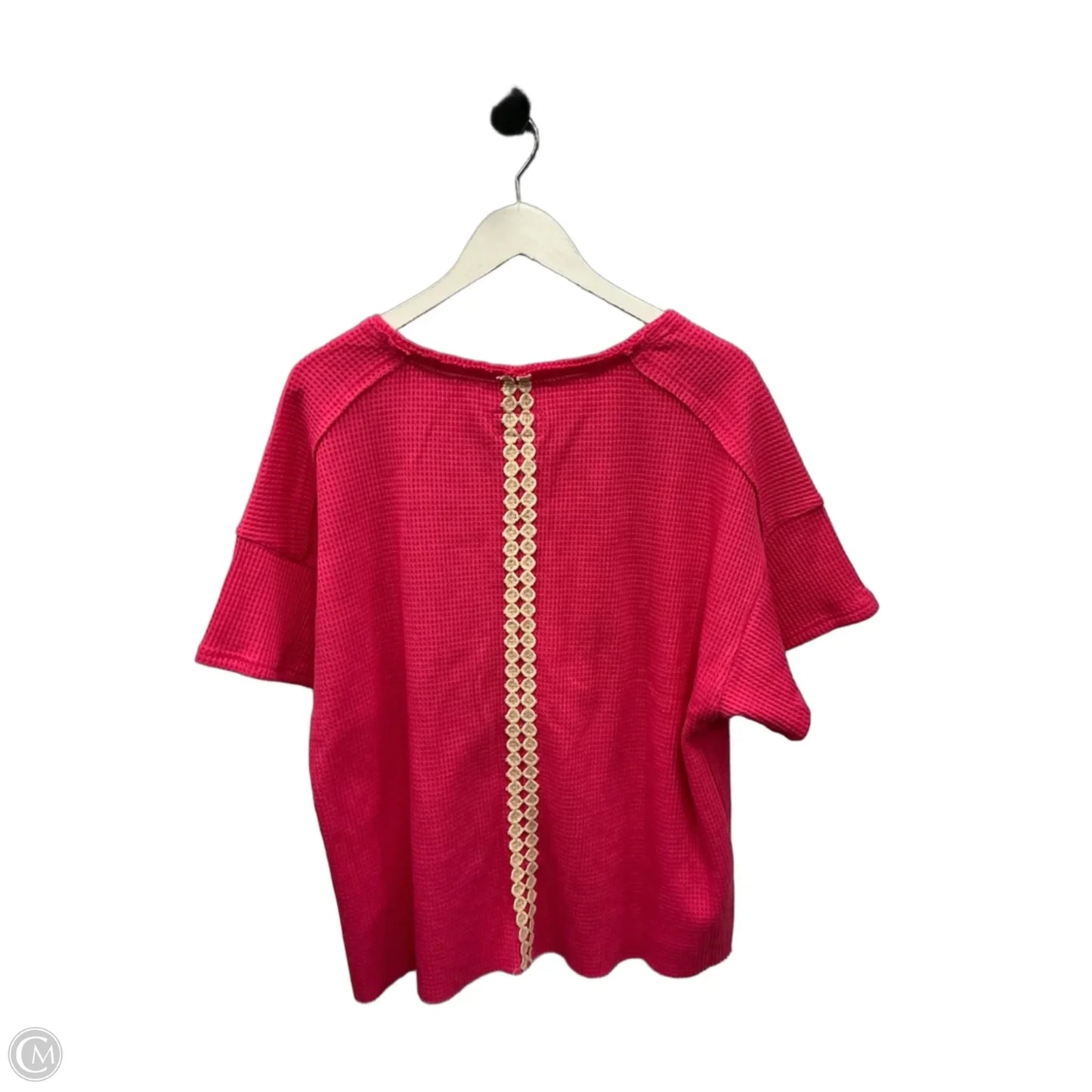 Top Short Sleeve By Umgee In Pink, Size: L