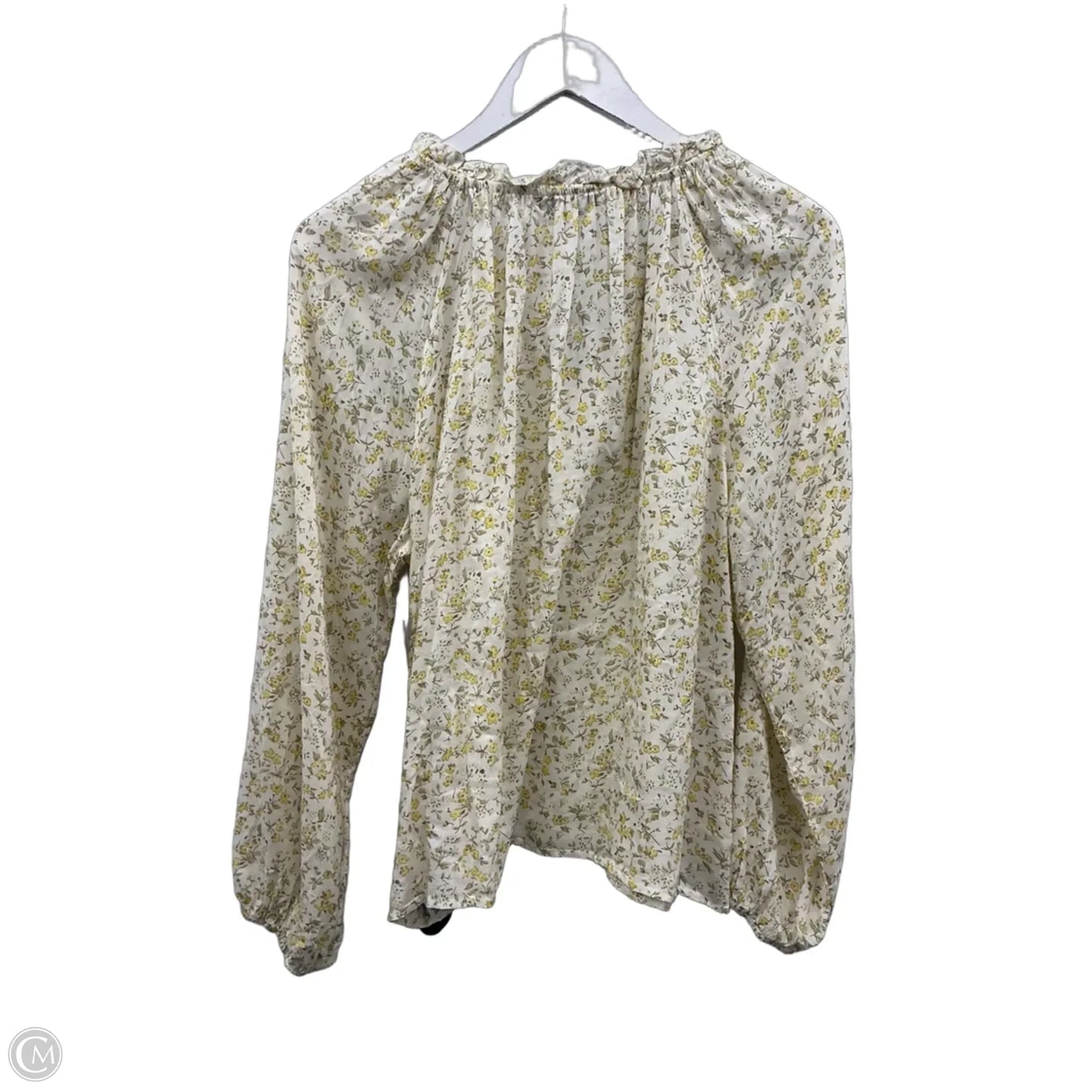 Top Long Sleeve By Wallflower In Yellow, Size: L
