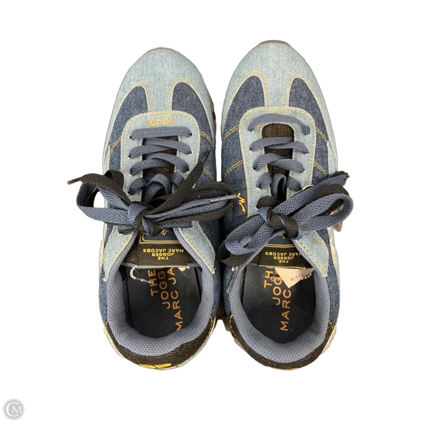 Shoes Luxury Designer By Marc Jacobs In Blue Denim, Size: 9
