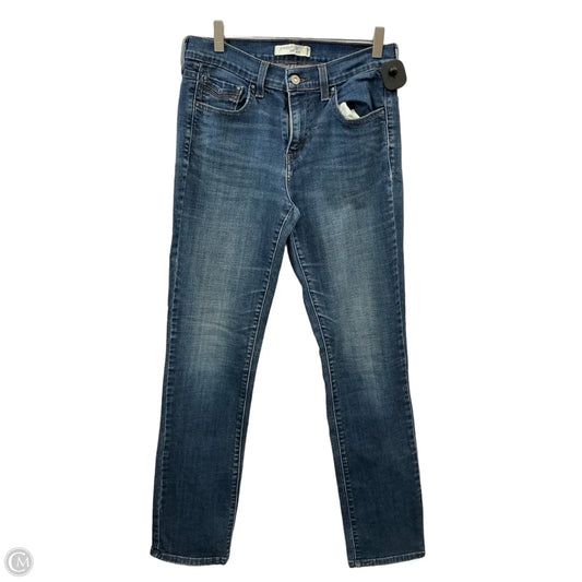 Jeans Straight By Levis In Blue Denim, Size: 6l