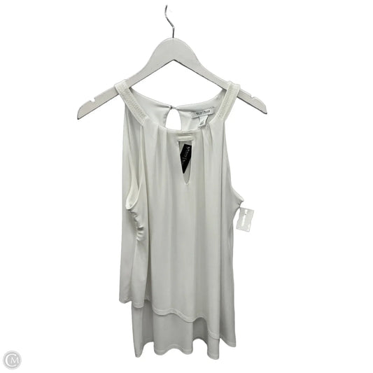 Top Sleeveless By White House Black Market In White, Size: M