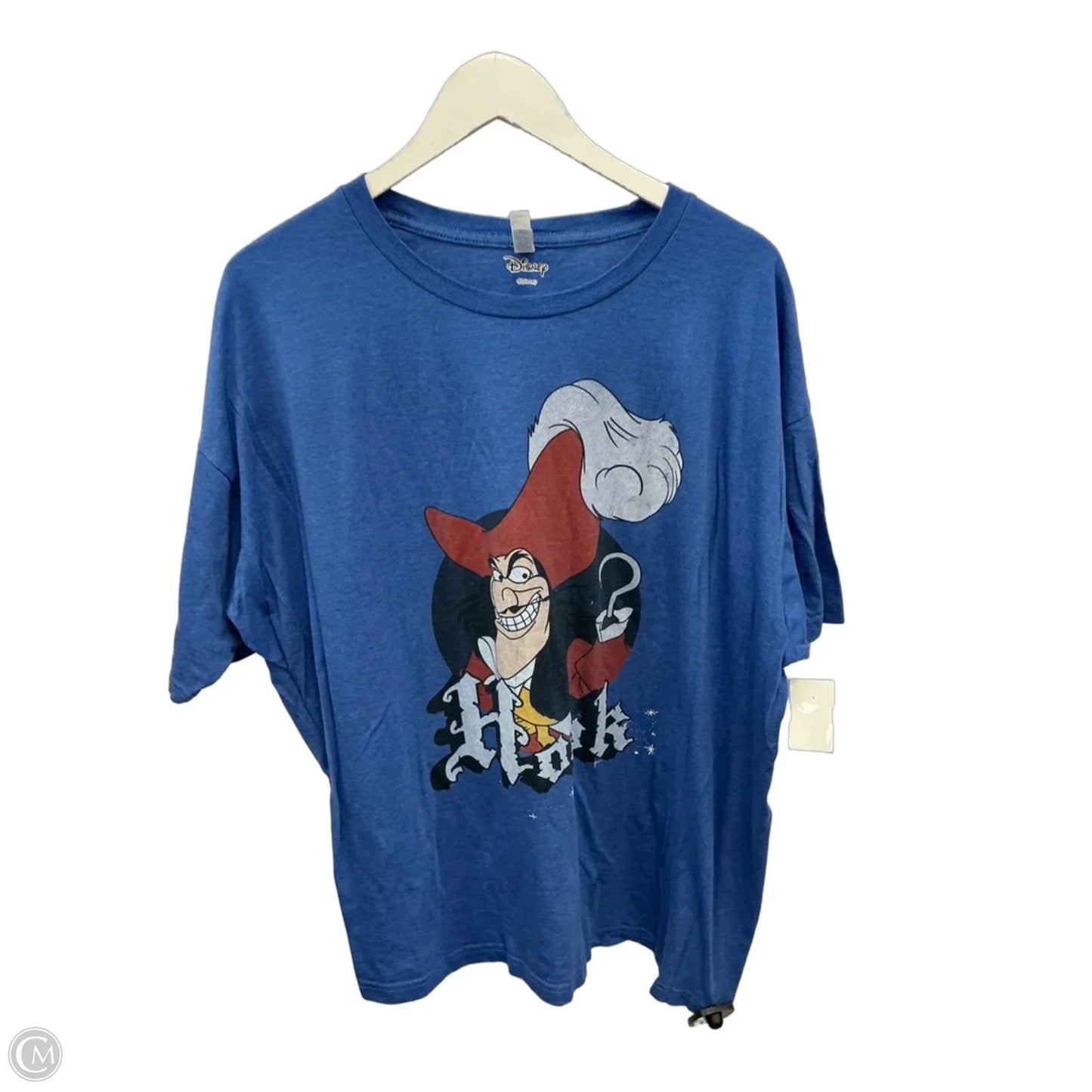 Top Short Sleeve By Disney In Blue, Size: 2x