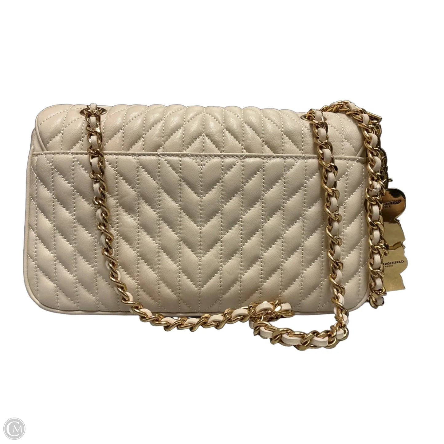 Handbag Designer By Karl Lagerfeld, Size: Medium