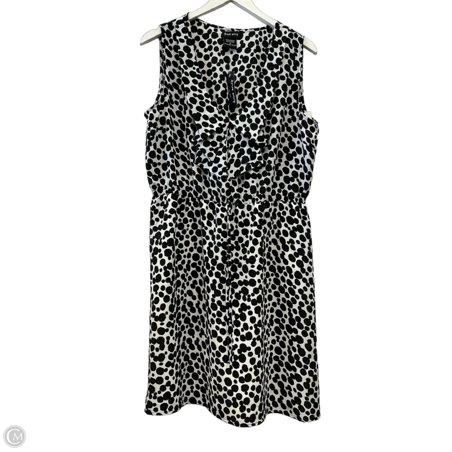 Dress Casual Short By Clothes Mentor In Black & White, Size: Xl