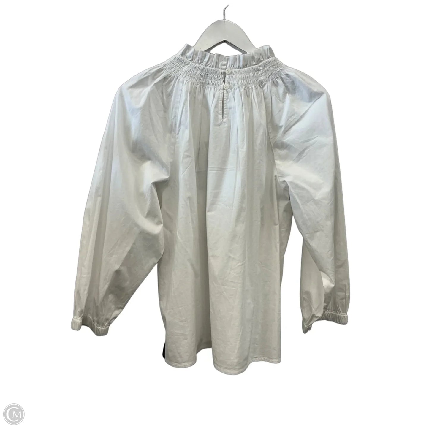 Top Long Sleeve By J. Crew In White, Size: M